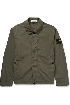 Stone Island Logo-Appliqu??d Garment-Dyed Shell Jacket - Men - - XL