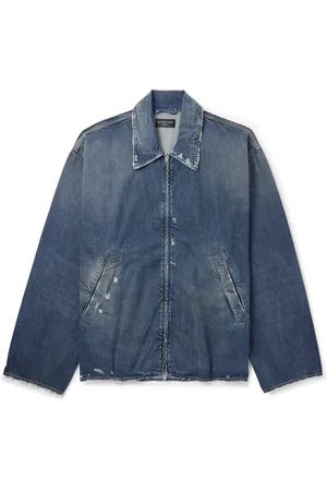 Balenciaga Oversized Distressed Denim Jacket - Men - - S