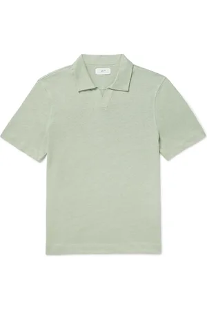 Mr P. Linen and Organic Cotton-Blend Polo Shirt - Men - - XS