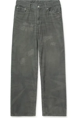 NEIGHBORHOOD Savage Wide-Leg Distressed Cotton-Corduroy Trousers - Men - - M