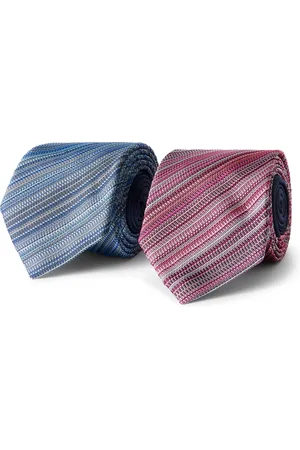 Missoni Set of Two 7cm Striped Silk-Jacquard Ties - Men