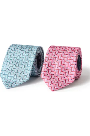 Missoni Set of Two 7cm Embroidered Silk-Jacquard Ties - Men