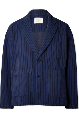 Kardo Hugh 2.0 Unstructured Striped Cotton Suit Jacket - Men - - L
