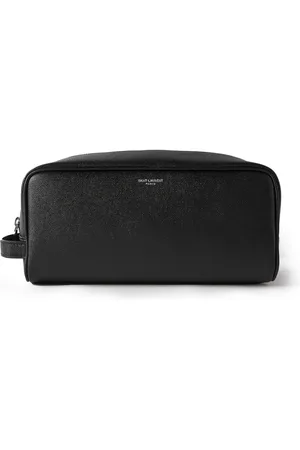 Saint Laurent Full-Grain Leather Wash Bag - Men