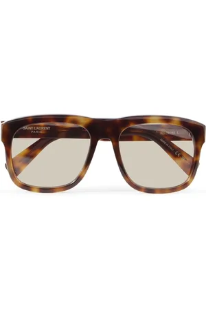 Saint Laurent Square-Frame Acetate Sunglasses - Men