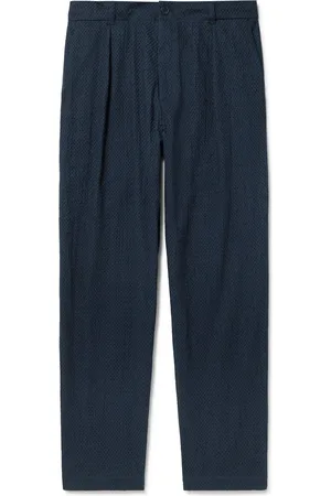 BLUE BLUE JAPAN Tapered Broderie Anglaise Cotton Trousers - Men - - M