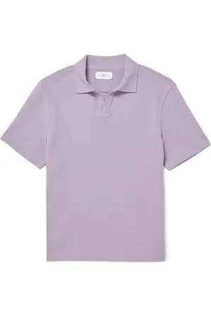 Mr P. Jonny Waffle-Knit Organic Cotton Polo Shirt - Men - - XL