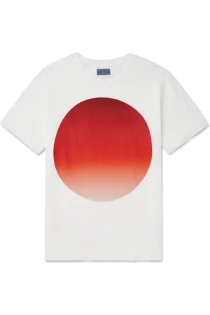 BLUE BLUE JAPAN Omaru Gradation Printed Cotton-Jersey T-Shirt - Men - - M