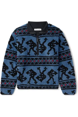 District Vision Printed Fleece Half-Zip Sweatshirt - Men - - S