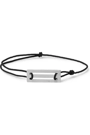 Le Gramme Le 25/10 Cord and Sterling Silver Bracelet - Men