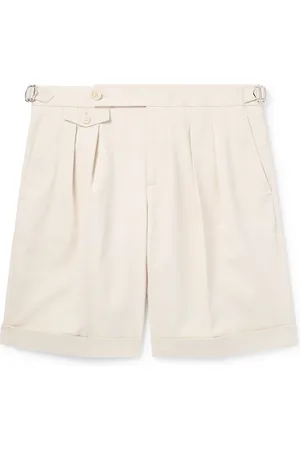 Brunello Cucinelli Straight-Leg Pleated Cotton-Twill Shorts - Men - - IT 44