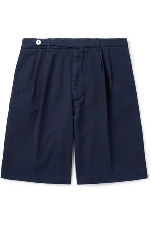 Brunello Cucinelli Straight-Leg Pleated Cotton-Twill Shorts - Men - - IT 58