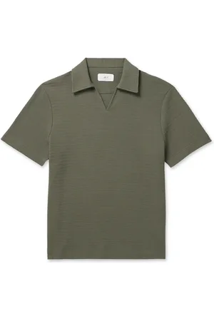 Mr P. Ribbed Organic Cotton-Jersey Polo Shirt - Men - - XXL