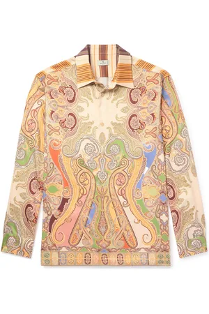 Etro Printed Satin Shirt - Men - - M
