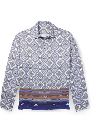 Etro Paisley-Print Satin Shirt - Men - - S