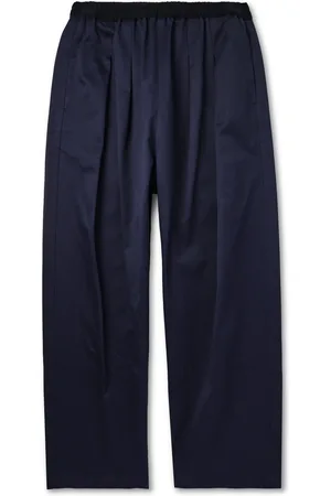 Maison Margiela Skate Wide-Leg Pleated Cotton-Twill Trousers - Men - - IT 44