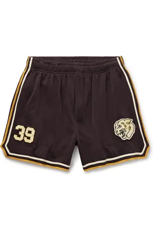 BODE Bobcat Appliqu??d Striped Jersey Shorts - Men - - L