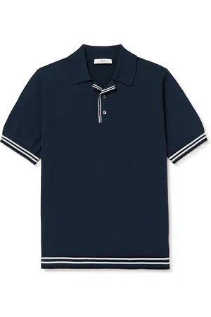 Mr P. Tennis Organic Cotton Polo Shirt - Men - - XS