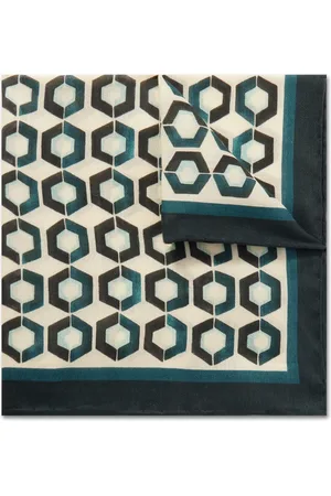 Mr P. Printed Cotton and Silk-Blend Pocket Square - Men