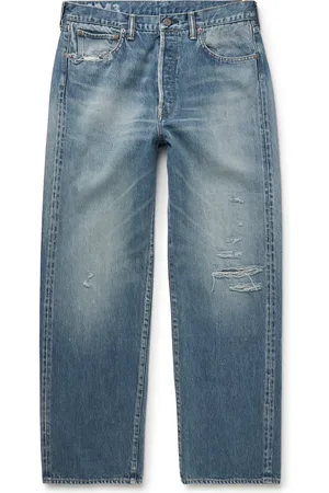 VISVIM Social Sculpture 01 Straight-Leg Distressed Selvedge Jeans - Men - - UK/US 36