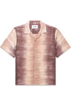 Corridor Cosmic Camp-Collar Tie-Dyed Linen and Cotton-Blend Shirt - Men - - XXL