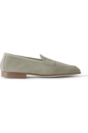 EDWARD GREEN Polperro Suede Penny Loafers - Men - - UK 7.5