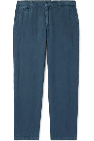 Portuguese Flannel Straight-Leg Linen Trousers - Men - - S