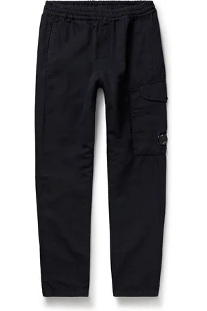 C.P. Company Straight-Leg Logo-Appliqu??d Cotton and Linen-Blend Cargo Trousers - Men - - IT 46