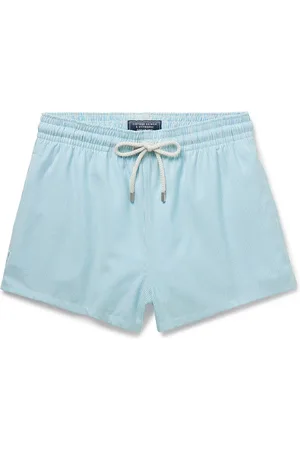 Vilebrequin Milton Slim-Fit Short-Length Striped Wool-Blend Swim Shorts - Men - - XL