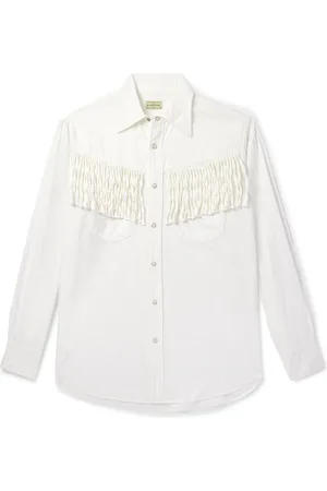 KAPITAL Husky Fringed Denim Western Shirt - Men - - 3