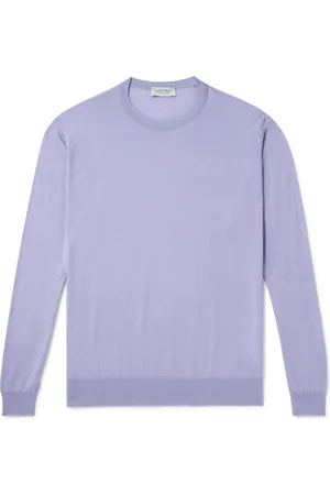 JOHN SMEDLEY Darley Merino Wool and Sea Island Cotton-Blend Gauze Sweater - Men - - XXL