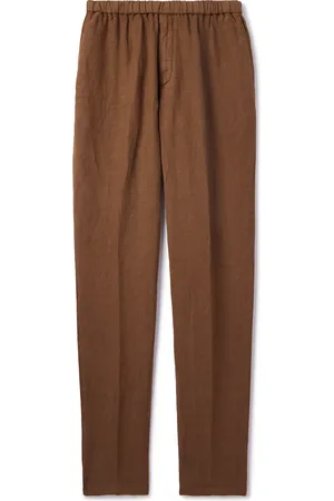 Boglioli Tapered Linen Trousers - Men - - IT 46