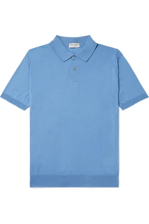 JOHN SMEDLEY Leyburn Merino Wool and Sea Island Cotton-Blend Gauze Polo Shirt - Men - - XXL