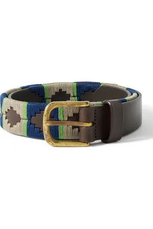 Sid Mashburn 3cm Embroidered Leather Belt - Men - - UK/US 36