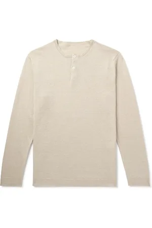 Anderson & Sheppard Linen Henley T-Shirt - Men - - S