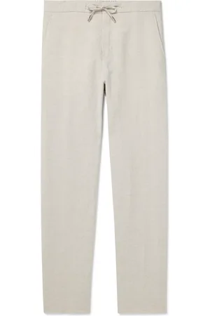 Mr P. James Straight-Leg Linen Drawstring Trousers - Men - - 32