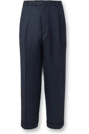 Maison Margiela Straight-Leg Wool and Linen-Blend Trousers - Men - - IT 44