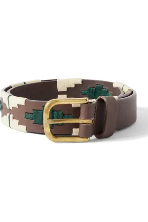 Sid Mashburn 3cm Embroidered Leather Belt - Men - - UK/US 40