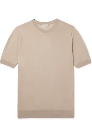 JOHN SMEDLEY Coulter Slim-Fit Organic Cotton and Cashmere-Blend T-Shirt - Men - - XL