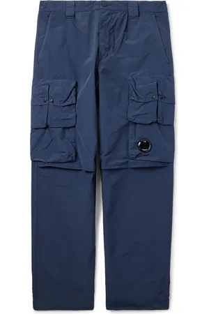 C.P. Company Straight-Leg Logo-Appliqu??d Garment-Dyed Flatt Nylon Cargo Trousers - Men - - IT 52