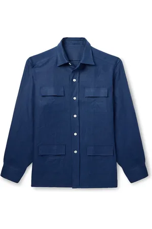 Anderson & Sheppard Linen Overshirt - Men - - L