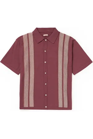 KAPITAL Tennessee Striped Cotton-Blend Jacquard Shirt - Men - - 3