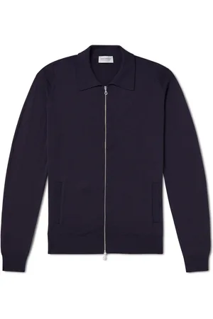 JOHN SMEDLEY Alston Slim-Fit Merino Wool Zip-Up Cardigan - Men - - S