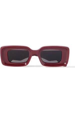 Loewe Anagram Rectangular-Frame Acetate Sunglasses - Men
