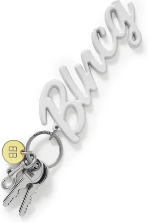 Balenciaga -Tone and Enamel Keyring - Men