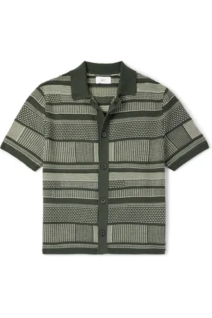 Mr P. Striped Organic Cotton Shirt - Men - - XS