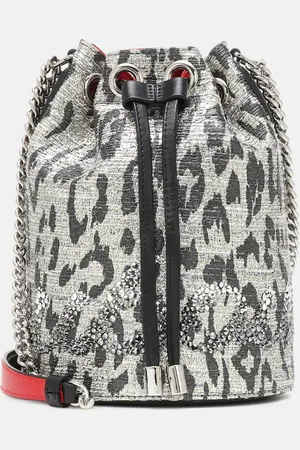Christian Louboutin Marie Jane metallic bucket bag
