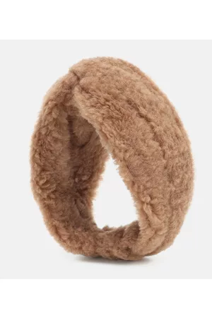 Max Mara Ovidio camel wool and silk headband