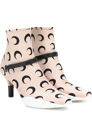 Marine Serre Printed stretch-jersey ankle boots