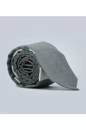 Thom Browne Men Neckties - 4-Bar wool tie